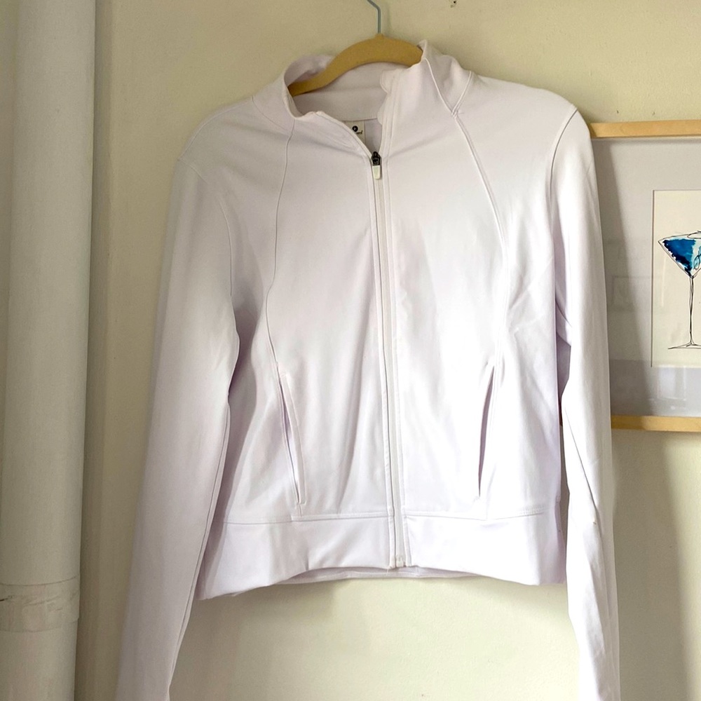 90 Degree white workout jacket